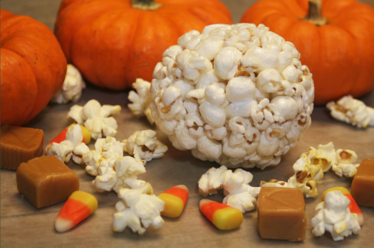 Honey-Sweetened Spooky Popcorn Balls