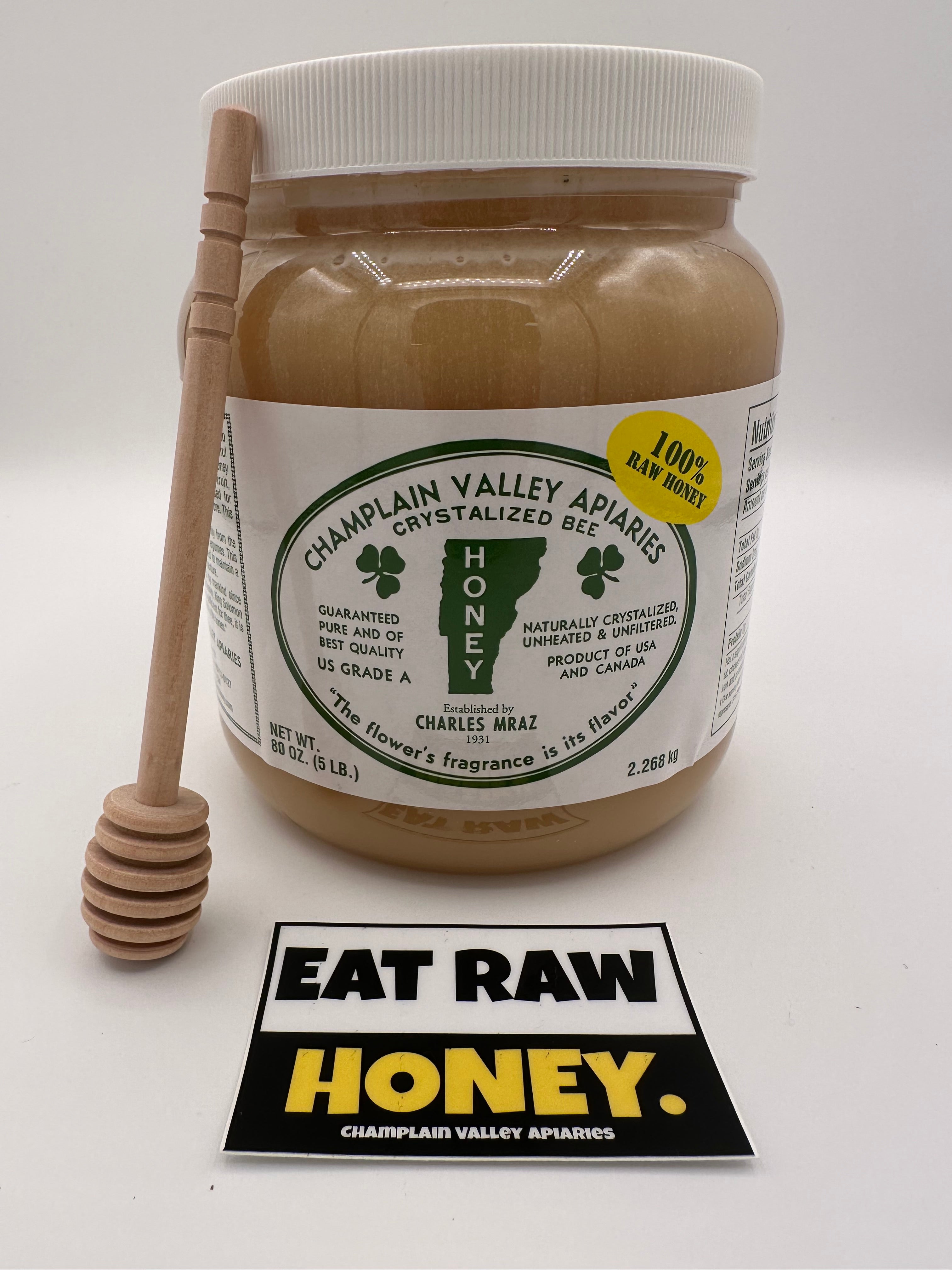 5lb Raw Honey FREE SHIPPING