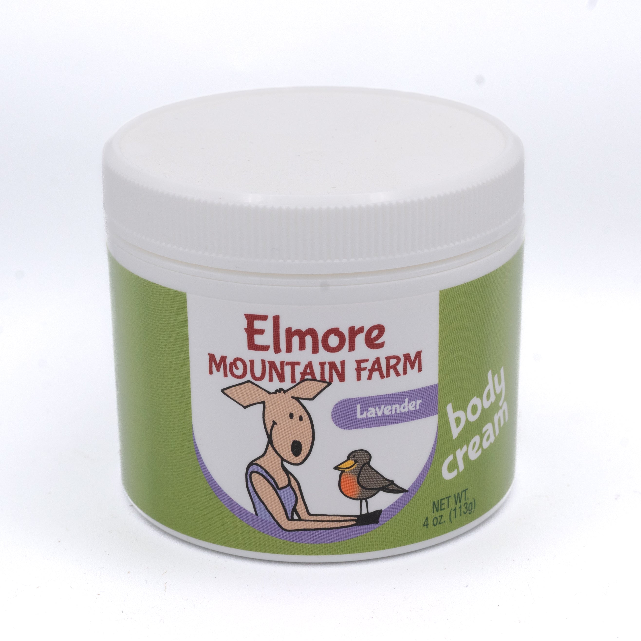 4 ounce tub of elmore mountain farm lavender body cream