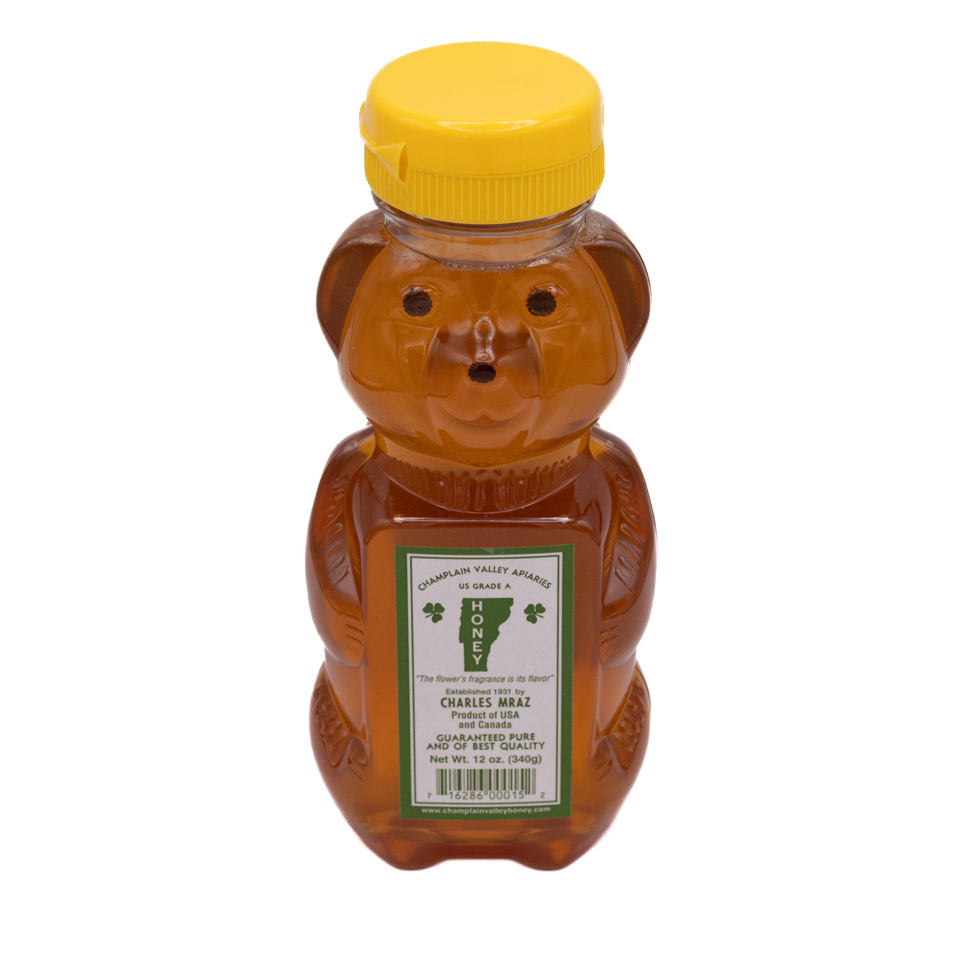 Liquid Honey - 12 oz Honey Bear Bottle